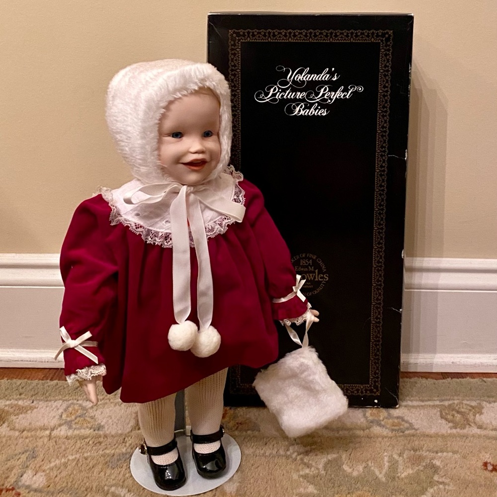 Knowles -Yolanda’s Picture Perfect Babies “Jennifer” 14” Porcelain Doll 1987
